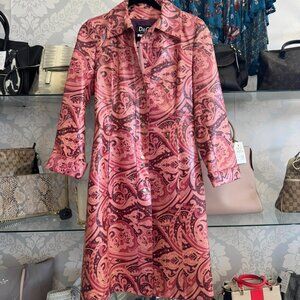 Dolce & Gabbana Pink Print Rain Jacket - Size 40
